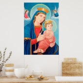 Unsere Lady der ewigen Hilfe für Katholiken Poster (Küche)