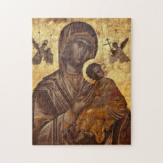 Unsere Lady der Passion Orthodox Christlich Icon Puzzle (Vertikal)