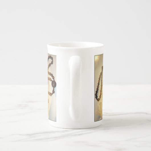 Unsere Lady der Rosary Coffee Tasse (Rückseite)