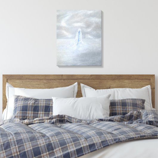 Unsere Lady der Schnee Leinwanddruck (Insitu (Schlafzimmer))