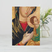 Unsere Lady der ständigen Hilfe Einladung (Stehend Vorderseite)