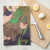 Unsere Lady der ständigen Hilfe Geschirrtuch (Viertel Falte)