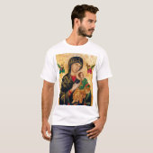 Unsere Lady der ständigen Hilfe Jungfrau Mary Icon T-Shirt (Vorne ganz)