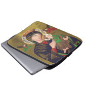 Unsere Lady der ständigen Hilfe Laptopschutzhülle (Vorne Knopf)