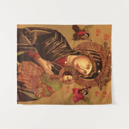 Unsere Lady der ständigen Hilfe Original-Version Wandteppich (Vorderseite (Horizontal))