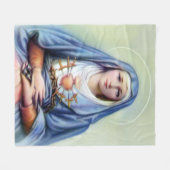 Unsere Lady der Trauern Fleecedecke (Vorderseite (Horizontal))
