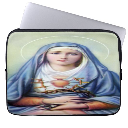 Unsere Lady der Trauern Laptopschutzhülle (Vorderseite)