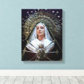 Unsere Lady der Trauern Leinwanddruck (Insitu (Holzboden))