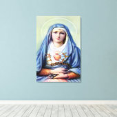 Unsere Lady der Trauern Leinwanddruck (Insitu (Holzboden))