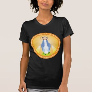 Unsere Lady der wunderbaren Medaille T-Shirt