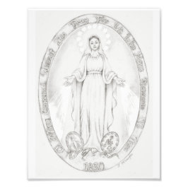 "Unsere Lady der Wundermedaille" Liebeskunst Fotodruck