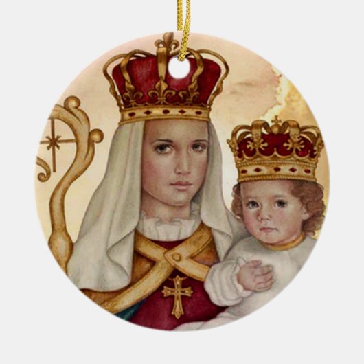 Unsere Lady des guten Erfolgs Keramik Ornament (Vorne)