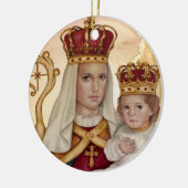 Unsere Lady des guten Erfolgs Keramik Ornament (Links)