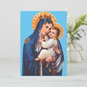 Unsere Lady des Monte Carmel Einladung (Stehend Vorderseite)