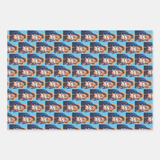 Unsere Lady des Monte Carmel Geschenkpapier Set (Vorderseite)