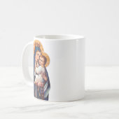 Unsere Lady des Monte Carmel Kaffeetasse (Vorderseite Links)