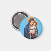 Unsere Lady des Monte Carmel Magnet (Vorderseite/Rückseite)