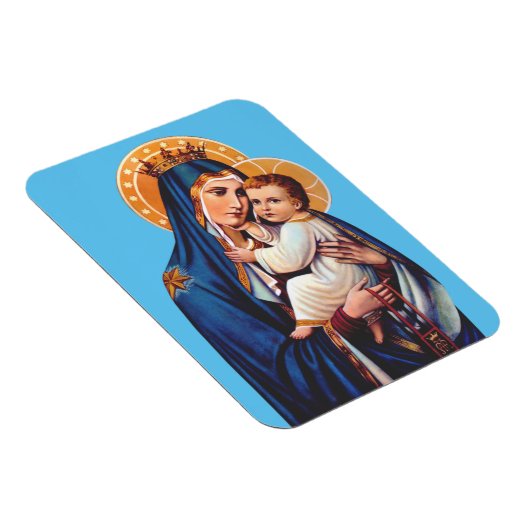 Unsere Lady des Monte Carmel Magnet (Rechte Seite)