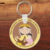 Unsere Lady des Monte Carmel Schlüsselanhänger (Vorderseite)