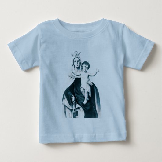 Unsere Lady des Mount Carmel Baby T - Shirt (Vorderseite)