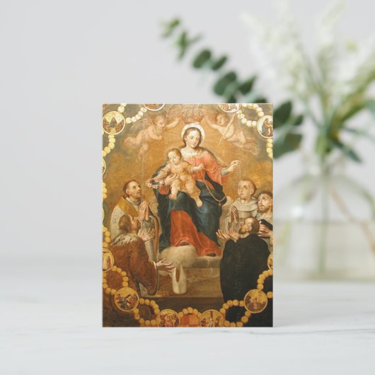 UNSERE LADY DES ROSÄRS POSTKARTE (Stehend Vorderseite)