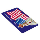 Unsere Lady Fatima PRAY FOR PEACE USA FLAG CAR Magnet (Rechte Seite)