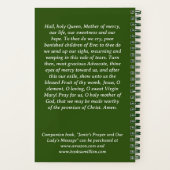 Unsere Lady Fatima Prayer Journal Spiral Notebook Notizblock (Rückseite)