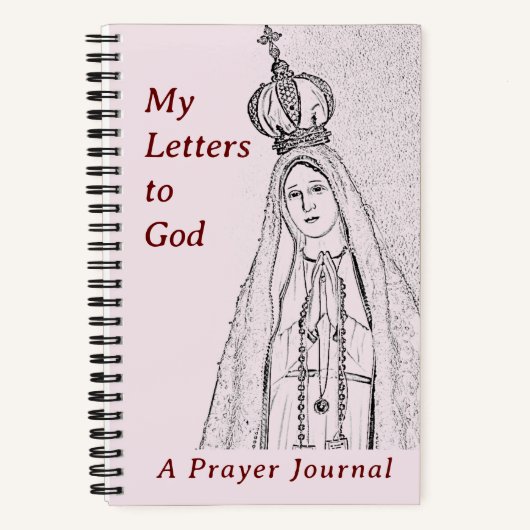 Unsere Lady Fatima Prayer Journal Spiral Notebook Notizblock (Vorderseite)