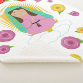 Unsere Lady Guadalupe Baby Blanket Sherpadecke (3/4)