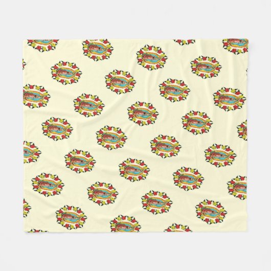 Unsere Lady Guadalupe Jungfrau Mary Katholic Mexic Fleecedecke (Vorderseite (Horizontal))