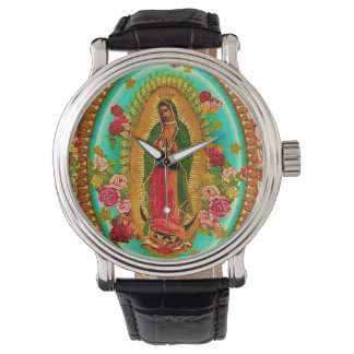Unsere Lady Guadalupe Mexican Saint Jungfrau Mary Armbanduhr