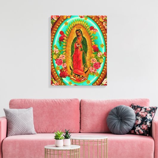 Unsere Lady Guadalupe Mexican Saint Jungfrau Mary Leinwanddruck (Insitu (Wohnzimmer))