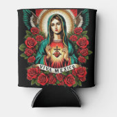 Unsere Lady Guadalupe Mutter Mary Viva Mexico Art Dosenkühler (Vorderseite)
