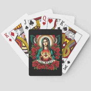 Unsere Lady Guadalupe Mutter Mary Viva Mexico Art Spielkarten