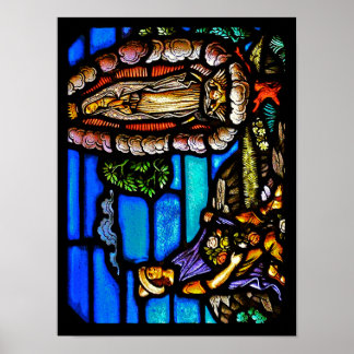 Unsere Lady Guadalupe Nuestra Senora Hartglas Poster