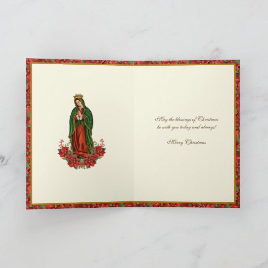 Unsere Lady Guadalupe Weihnachten Weihnachten Poin (Innenseite)
