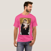 Unsere Lady Jungfrau des Lilies Bouguereau T-Shirt (Vorne ganz)