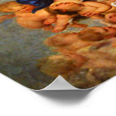 Unsere Lady Jungfrau Mary imakulieren Herzplakat Poster (Ecke)