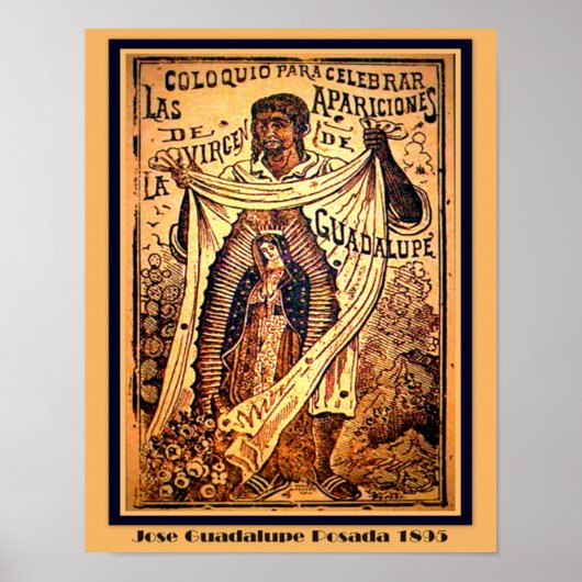 Unsere Lady Jungfrau Mary - Jose Guadalupe Posada Poster (Vorne)