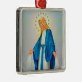 Unsere Lady Jungfrau Mary Ornament Aus Metall (Rechts)