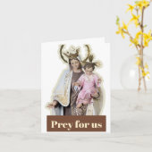 Unsere Lady Mount Carmel Card Karte (Gelbe Blume)