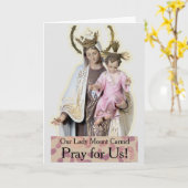 Unsere Lady Mount Carmel Card Karte (Gelbe Blume)