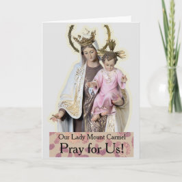 Unsere Lady Mount Carmel Card Karte