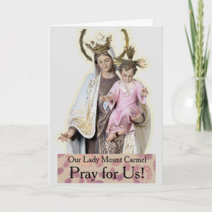 Unsere Lady Mount Carmel Card Karte