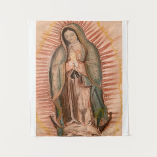 Unsere Lady of Guadalupe Custom Tapestry Wandteppich (Vorderseite)