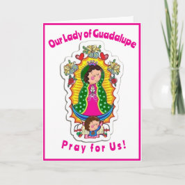 Unsere Lady of Guadalupe Faltes Grußkarte Karte