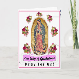 Unsere Lady of Guadalupe Faltes Grußkarte Karte