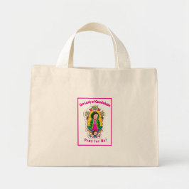 Unsere Lady of Guadalupe Faltes Grußkarte Mini Stoffbeutel
