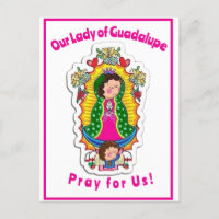 Unsere Lady of Guadalupe Faltes Grußkarte
