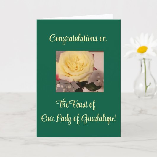 Unsere Lady of Guadalupe, Fest Day Card Karte (Kleine Pflanze)